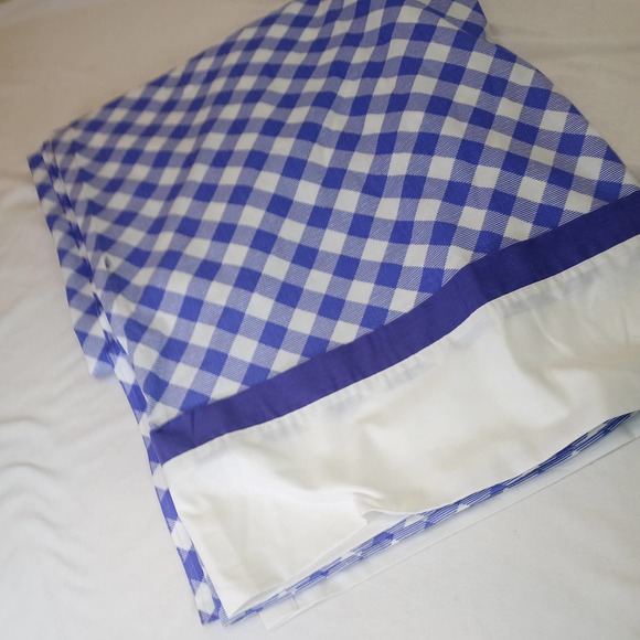 VTG Tastemakers Flat Periwinkle Gingham Twin - Picture 5 of 8